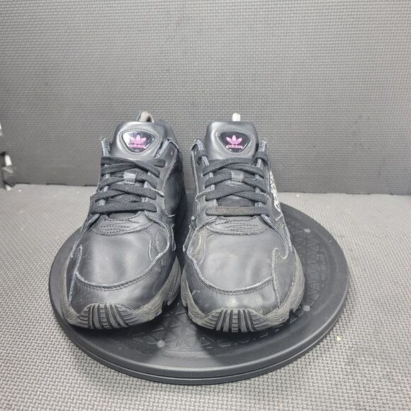 Adidas Falcon Shoes Womens Sz 8 Big Logo Athletic Training Sneakers - Picture 2 of 8